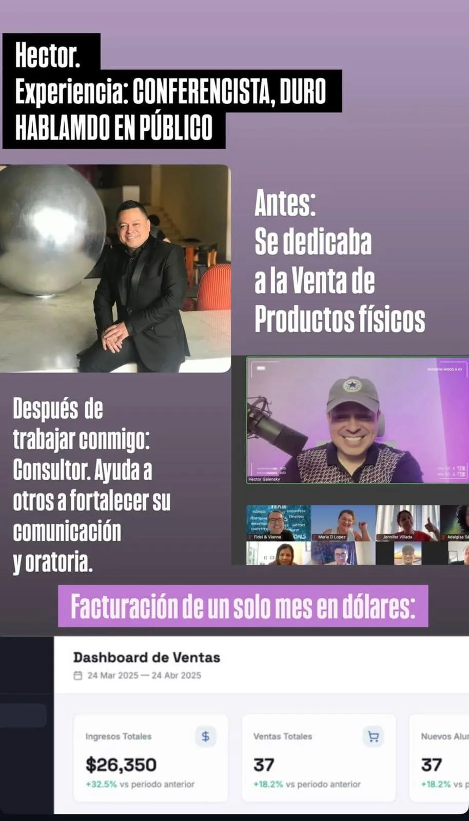 Evidencia de resultado para Héctor