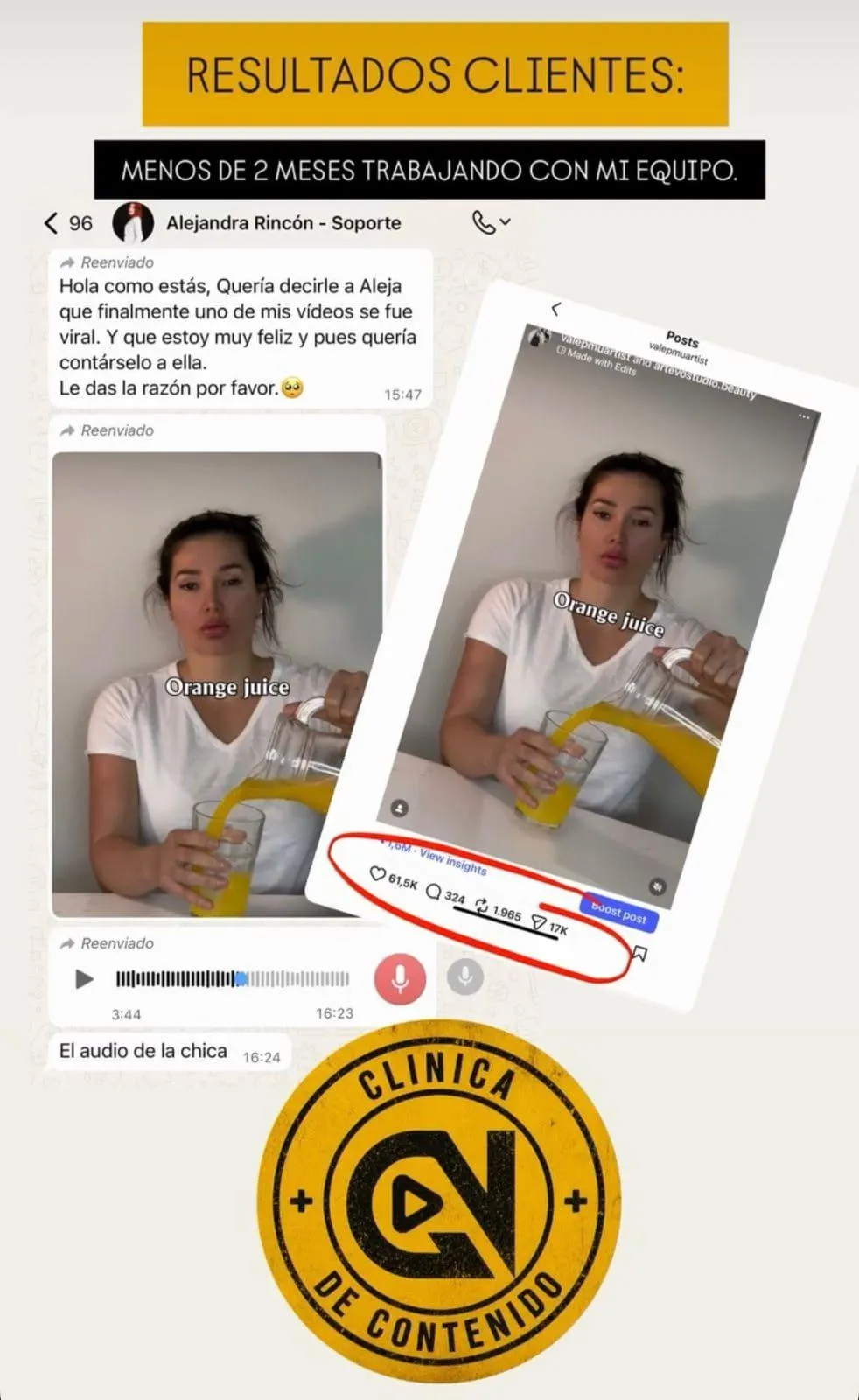 Evidencia de resultado para Marca personal